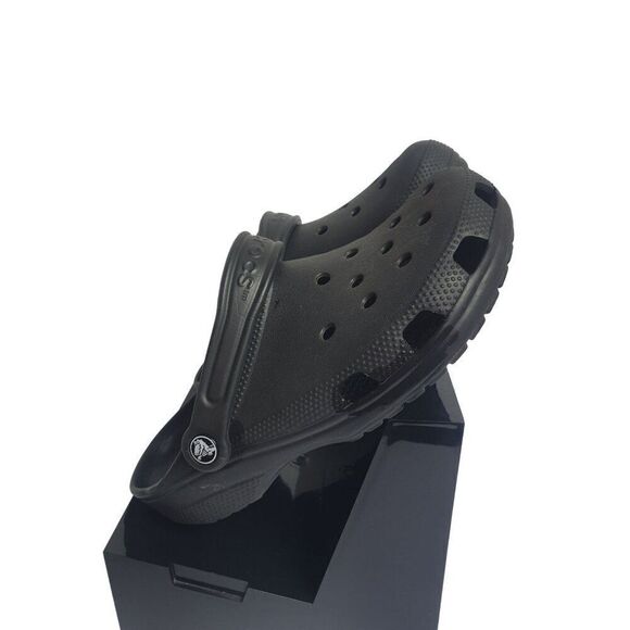 Crocs Classic Unisex Clog Shoes Black M7/W9 - Picture 3 of 8